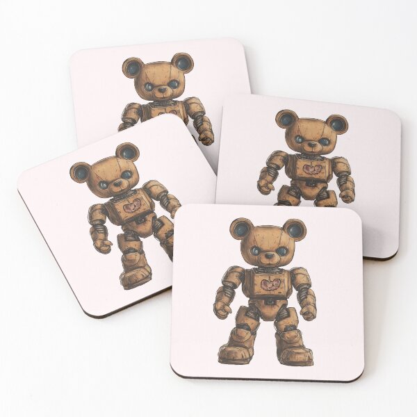 Item preview, Robot Teddy Bear – Sci-Fi Fantasy Cute Mech Creature Design designed and sold by harmzk90.