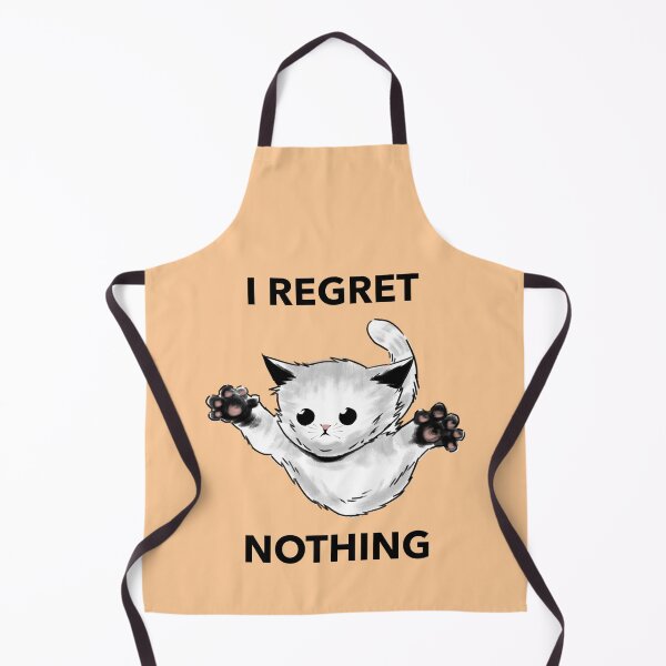 Item preview, I Regret Nothing Cute Jumping Kitten designed and sold by The Sun Brings Light.