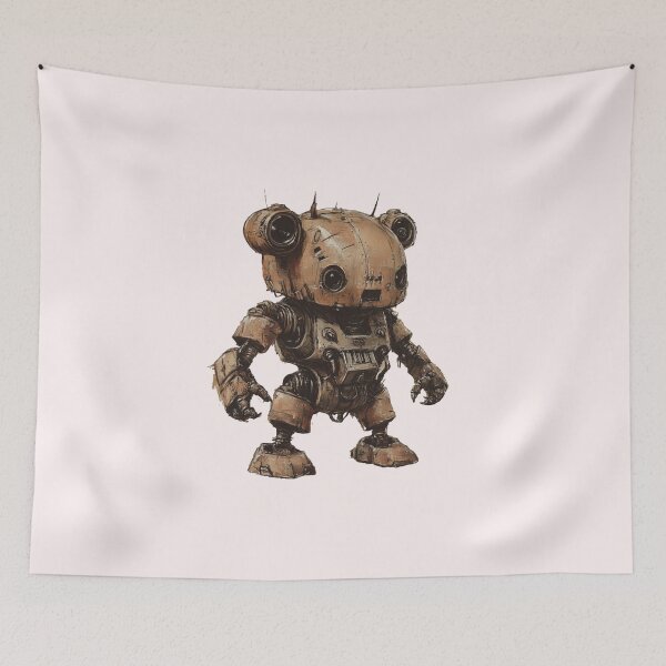 Item preview, Robot Teddy Bear – Sci-Fi Fantasy Cute Mech Creature Design designed and sold by harmzk90.