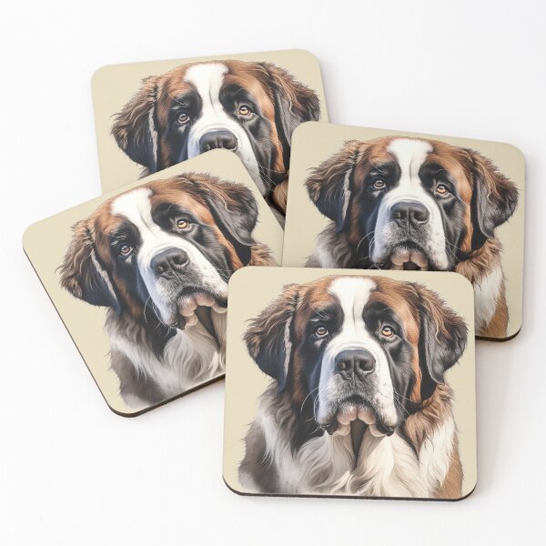 Item preview, Gentle Giant: Happy St. Bernard Portrait designed and sold by MYK-Printing.