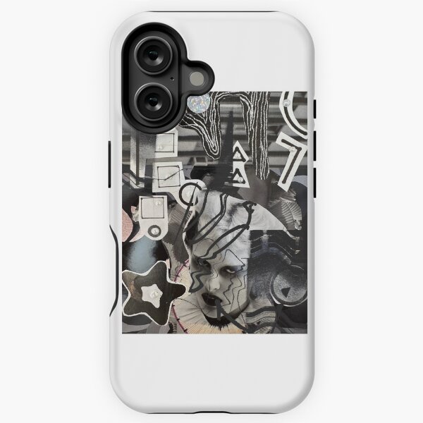 Aperçu de l'œuvre Collage punk noir et blanc créée et vendue par ephemeralconcrete.