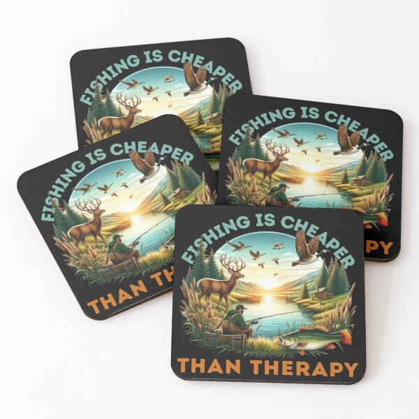Item preview, Fishing Is Cheaper Than Therapy  designed and sold by I-wanna-T-shirt.