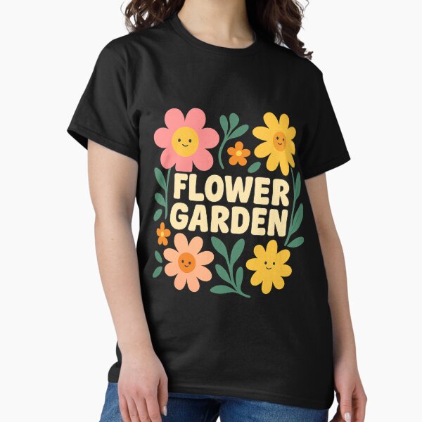 Item preview, Smiling Garden Blooms – Cute Floral Art with a Playful Twist designed and sold by ALITOPRINCE.