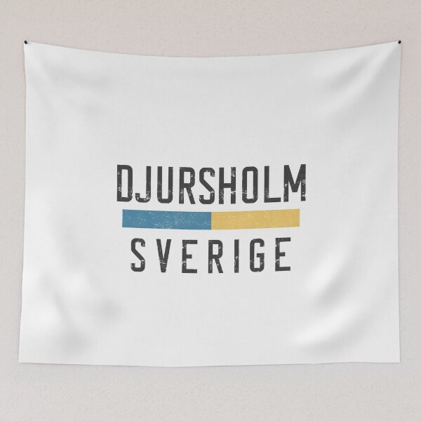 Item preview, Djursholm Sverige Retro Vintage Swedish Flag  designed and sold by jeshands.