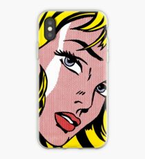 Vinilo o funda para iPhone Cara de niña del arte pop, Roy Lichtenstein