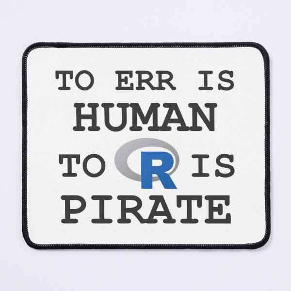 Item preview, To err is Human, to R is Pirate!! Arr!! designed and sold by Groenendijk.