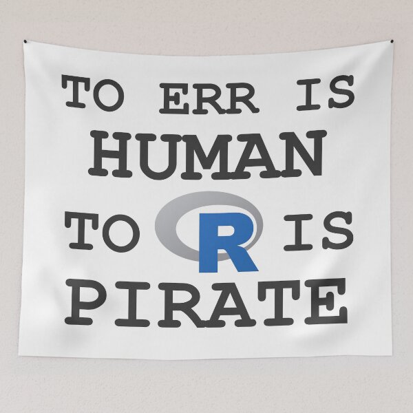 Item preview, To err is Human, to R is Pirate!! Arr!! designed and sold by Groenendijk.