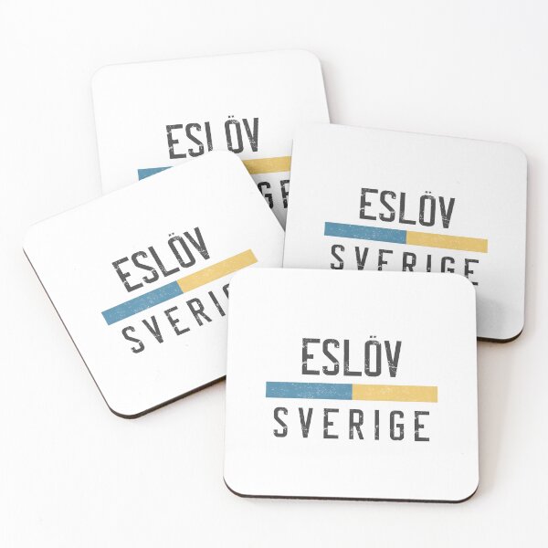 Item preview, Eslöv Sverige Retro Vintage Swedish Flag  designed and sold by jeshands.