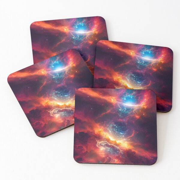 Item preview, Vibrant Cosmic Nebula Explosion in Deep Space designed and sold by Amr Siam.