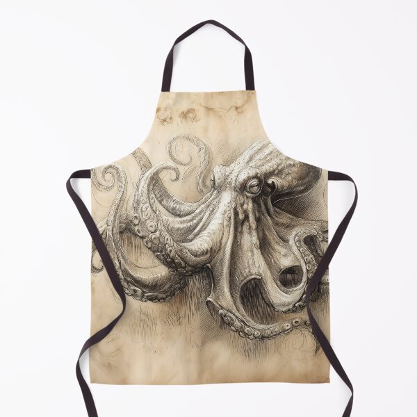 Item preview, Da Vinci style Kraken Sketch designed and sold by Boddicca.