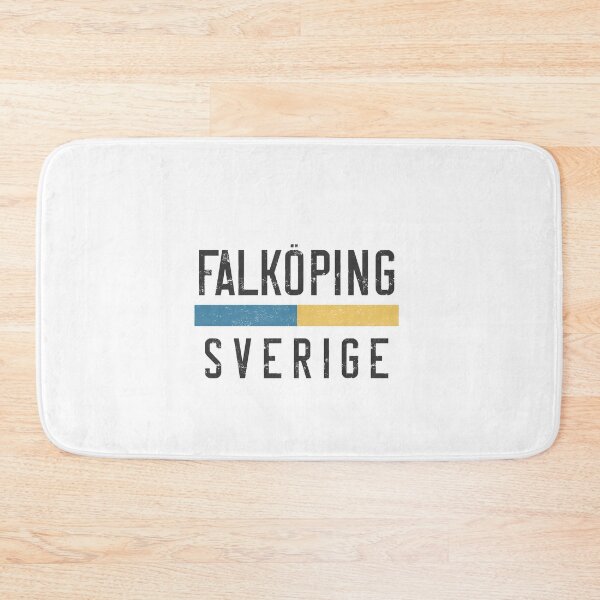 Item preview, Falköping Sverige Retro Vintage Swedish Flag  designed and sold by jeshands.