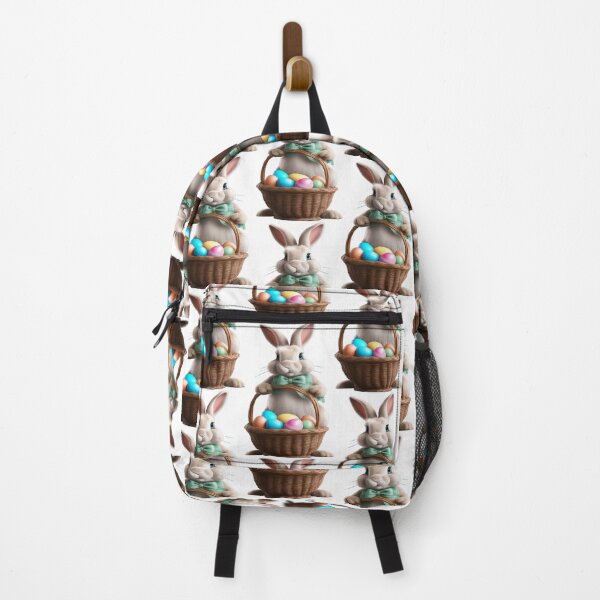 Item preview, Hoppy Easter Delivery: Bunny with a Basket of Joy designed and sold by AbstractAnom.