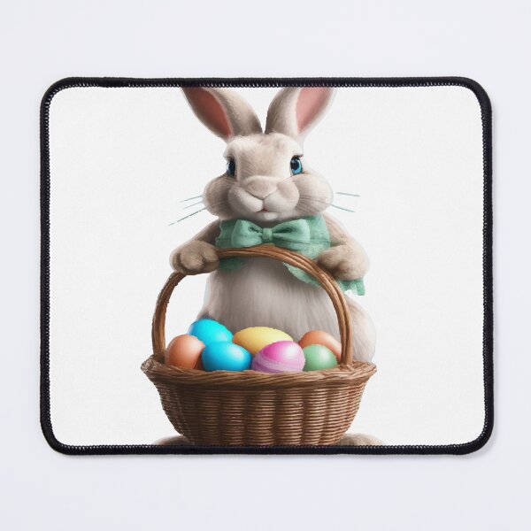 Item preview, Hoppy Easter Delivery: Bunny with a Basket of Joy designed and sold by AbstractAnom.