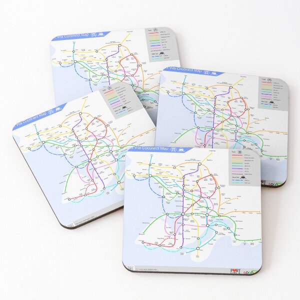 Item preview, Port Vila Coconect Metro Map designed and sold by comandopear.