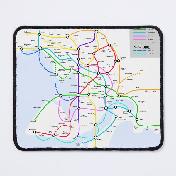 Item preview, Port Vila Coconect Metro Map designed and sold by comandopear.