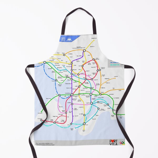 Item preview, Port Vila Coconect Metro Map designed and sold by comandopear.