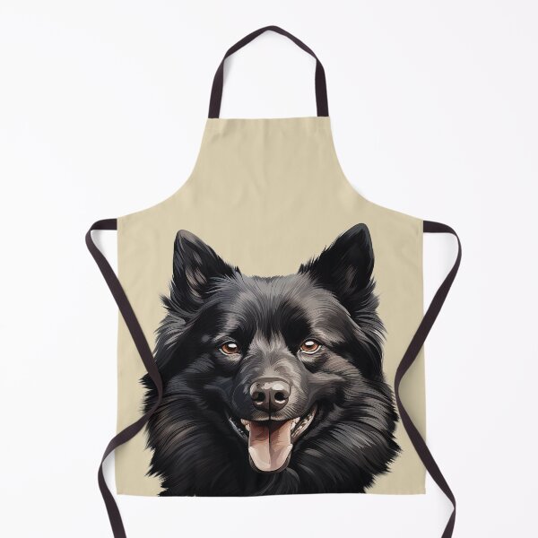 Item preview, Enigmatic Charm: Happy Black Spitz-Type Dog Portrait designed and sold by MYK-Printing.