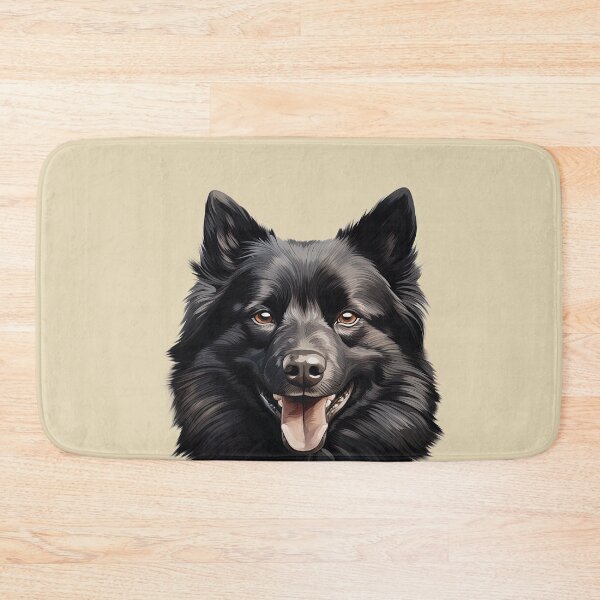 Item preview, Enigmatic Charm: Happy Black Spitz-Type Dog Portrait designed and sold by MYK-Printing.
