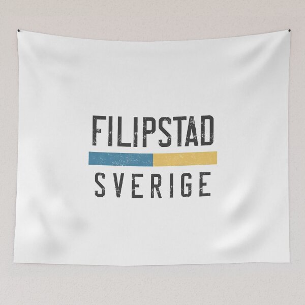 Item preview, Filipstad Sverige Retro Vintage Swedish Flag  designed and sold by jeshands.