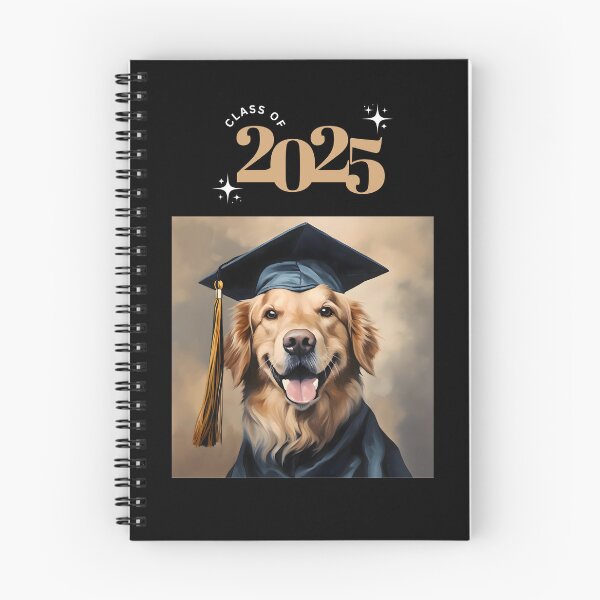 Item preview, Golden Retriever Graduation Card Class of 2025 designed and sold by ConfettiSkyArt.