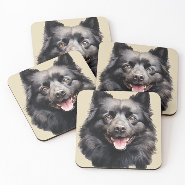 Item preview, Enigmatic Charm: Happy Black Spitz-Type Dog Portrait designed and sold by MYK-Printing.