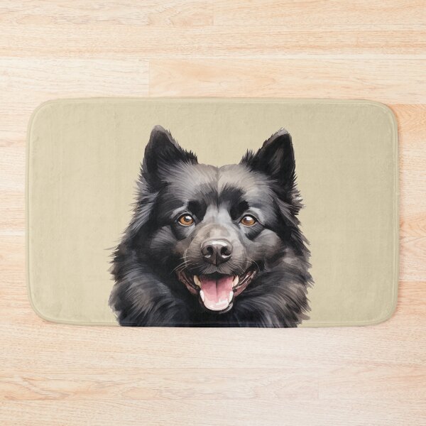 Item preview, Enigmatic Charm: Happy Black Spitz-Type Dog Portrait designed and sold by MYK-Printing.
