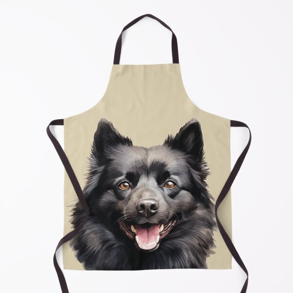 Item preview, Enigmatic Charm: Happy Black Spitz-Type Dog Portrait designed and sold by MYK-Printing.