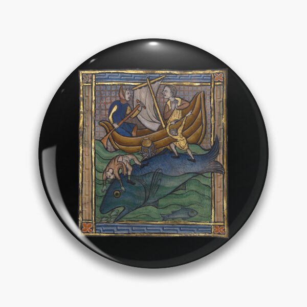 Item preview, Medieval Bestiary Whale c. 1270 designed and sold by Cat Lady Designs.