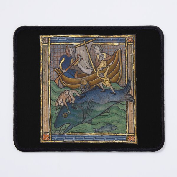 Item preview, Medieval Bestiary Whale c. 1270 designed and sold by Cat Lady Designs.