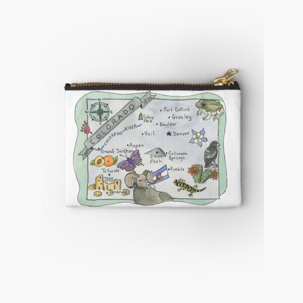 Item preview, Map of Colorado - State Map designed and sold by Platinumfrog.