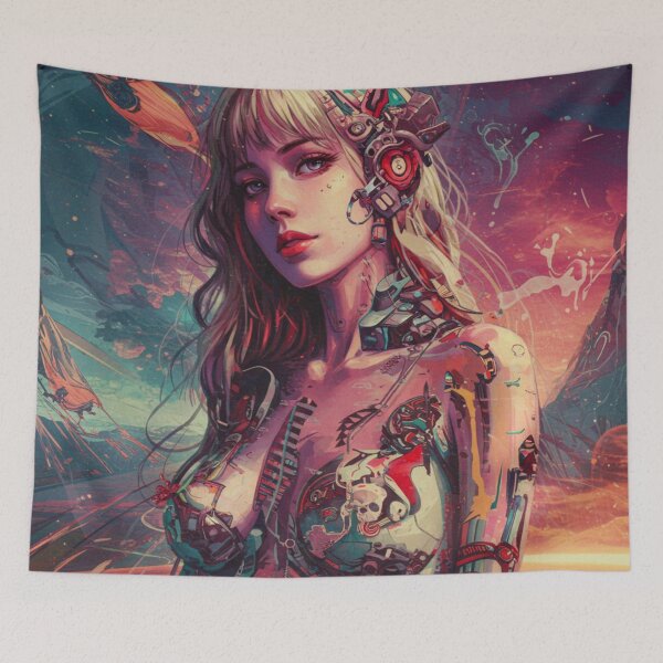 Item preview, Cybernetic Goddess of the Cosmos designed and sold by JonelleTshirts.