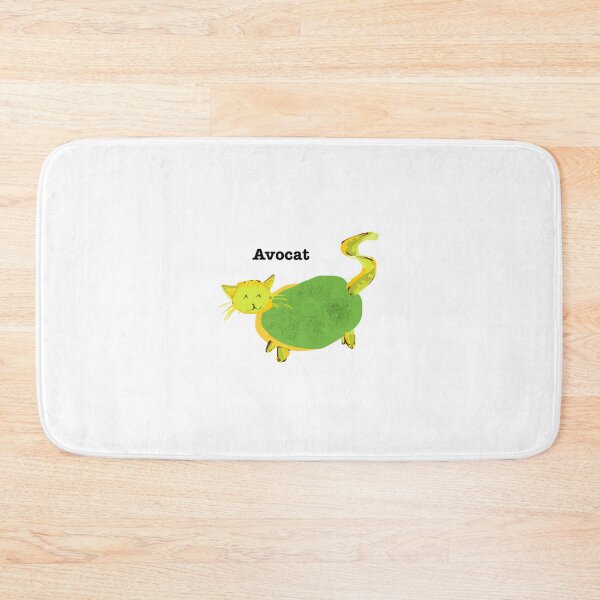 Item preview, Avocat (cute silly avocado cat hybrid) designed and sold by Lemon-Thyme-Art.