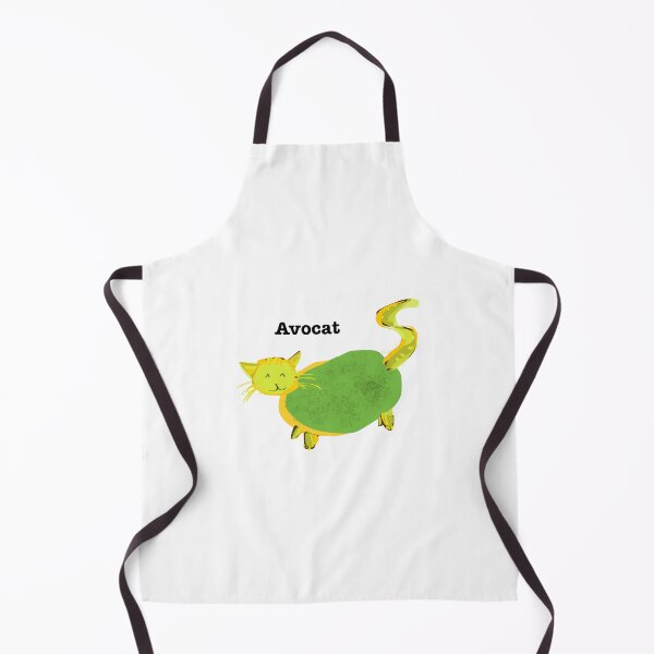 Item preview, Avocat (cute silly avocado cat hybrid) designed and sold by Lemon-Thyme-Art.