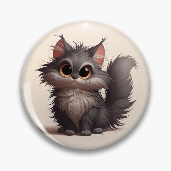 Item preview, Smoky Stare: The Wide-Eyed Fluffball designed and sold by bloorose.
