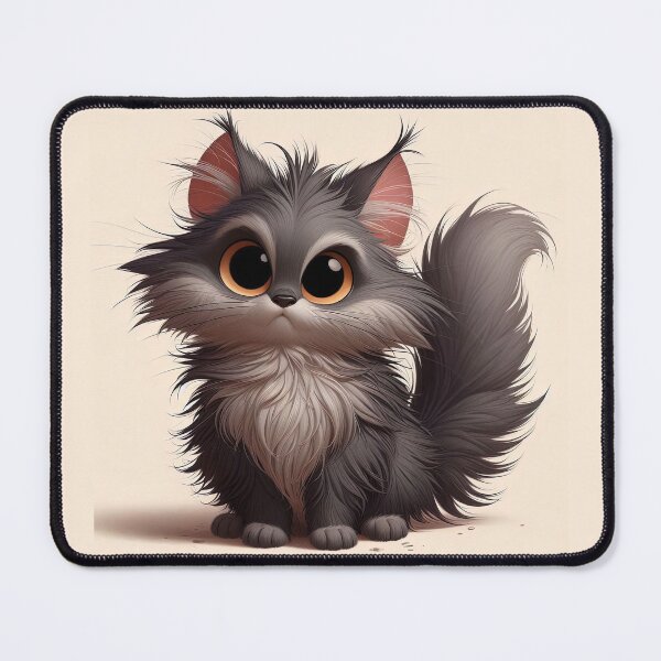 Item preview, Smoky Stare: The Wide-Eyed Fluffball designed and sold by bloorose.