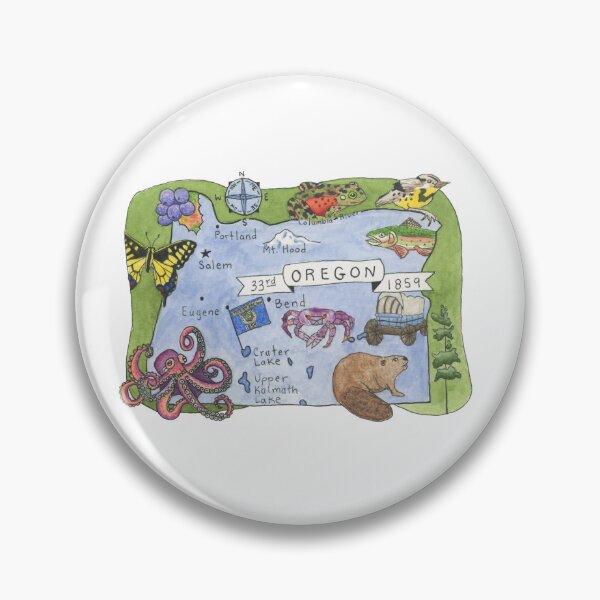 Item preview, Map of Oregon - State Map designed and sold by Platinumfrog.