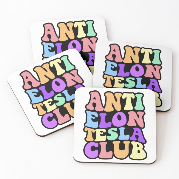 Item preview, Anti Elon Tesla Club Rainbow Colors designed and sold by Metro Bionic.