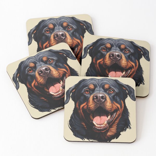 Item preview, Powerful Joy: Happy Rottweiler Portrait designed and sold by MYK-Printing.