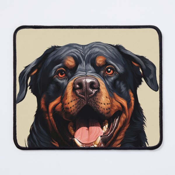Item preview, Powerful Joy: Happy Rottweiler Portrait designed and sold by MYK-Printing.