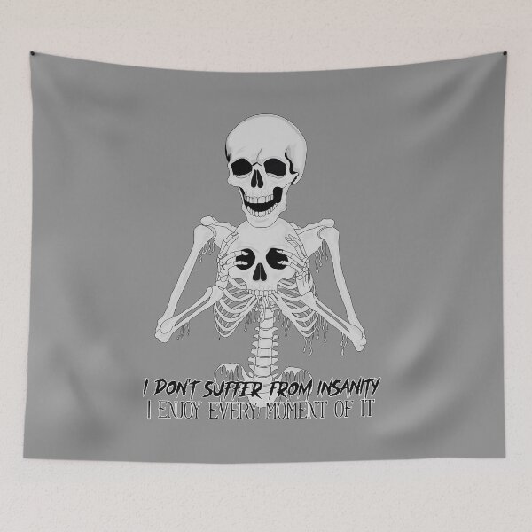 Item preview, Esqueleto derretido (variante de escala de grises de Insanity) designed and sold by Hexcellent Designs.