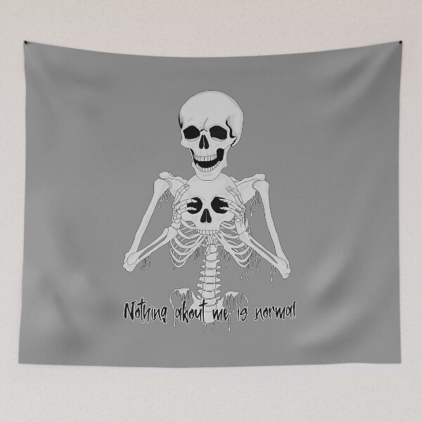 Item preview, Melting Skeleton (Not Normal Greyscale Variant) designed and sold by Hexcellent Designs.