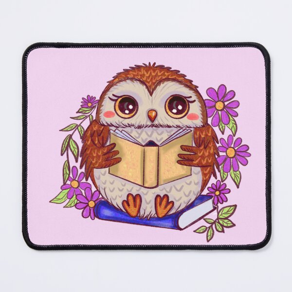 Item preview, Kawaii book owl designed and sold by altairaleon.