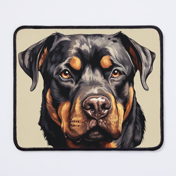 Item preview, Powerful Joy: Happy Rottweiler Portrait designed and sold by MYK-Printing.