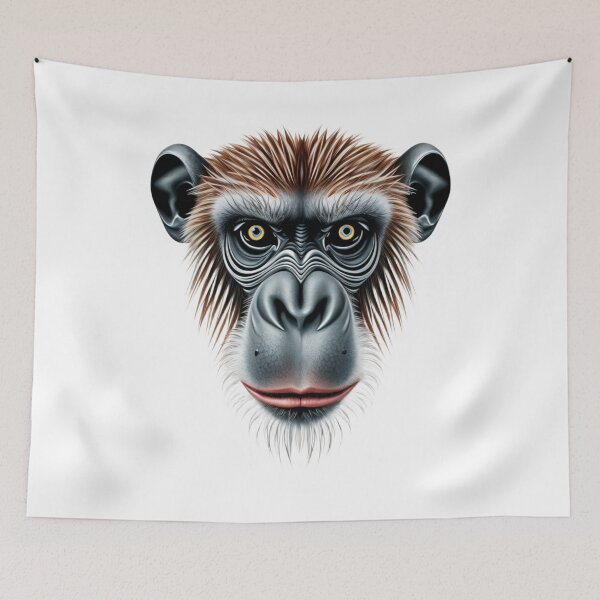 Item preview, Monkey Regard Sauvage monkey - Precision and mystery designed and sold by latelierdechris.