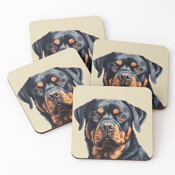 Item preview, Powerful Joy: Happy Rottweiler Portrait designed and sold by MYK-Printing.