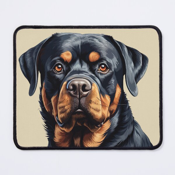Item preview, Powerful Joy: Happy Rottweiler Portrait designed and sold by MYK-Printing.