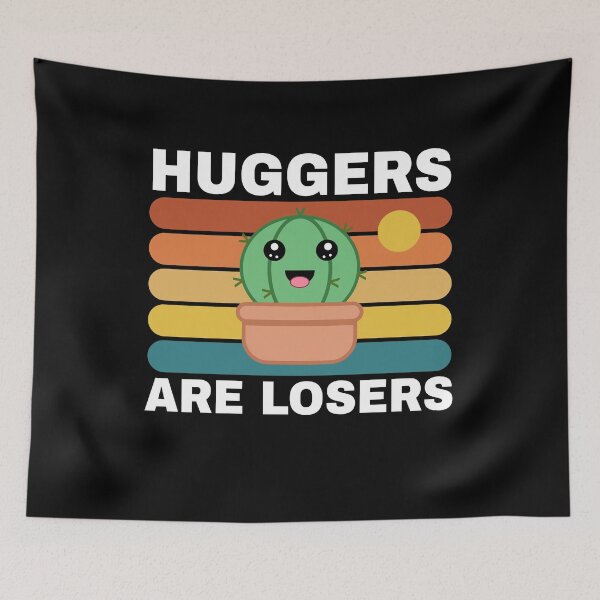 Item preview, Funny Kawaii Cactus Retro Sunset Sarcastic Hug Quote designed and sold by Sunserize Designs.