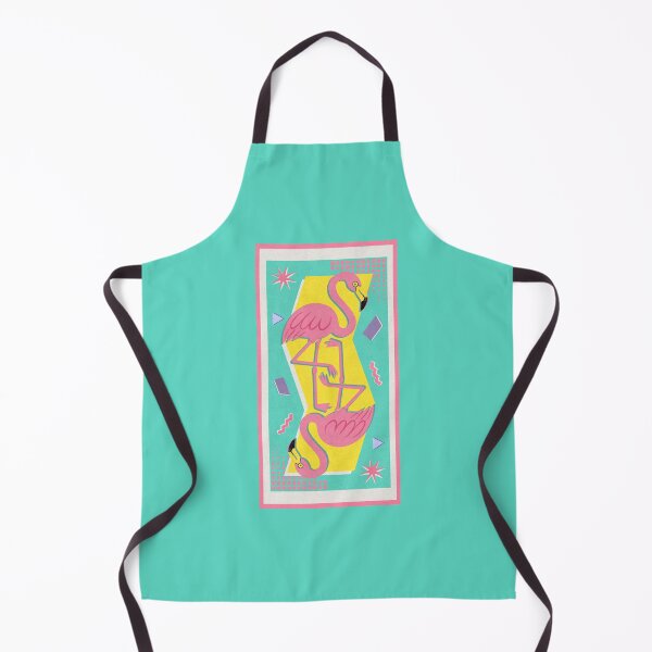 Item preview, Vibrant 80s Florida Flamingo Vintage Beach Towel Design designed and sold by arowh.