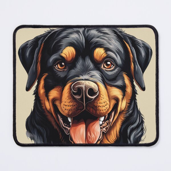 Item preview, Powerful Joy: Happy Rottweiler Portrait designed and sold by MYK-Printing.