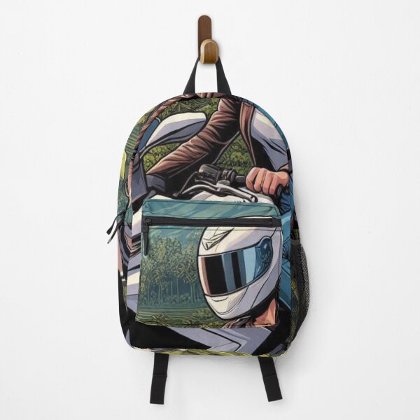 Item preview, Female Motorcyclist Taking a Break in Bali, Indonesia – Perfect Design for Touring, City Exploration, and Adventure Lovers designed and sold by knalpot-design.